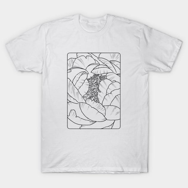 Petals || Hand Drawn Flower T-Shirt by WorkTheAngle